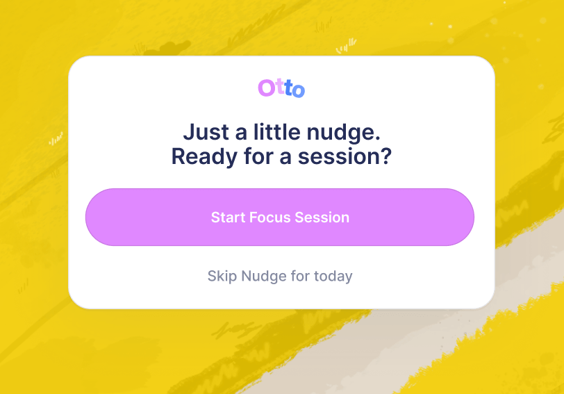 Just a little Nudge when you forget